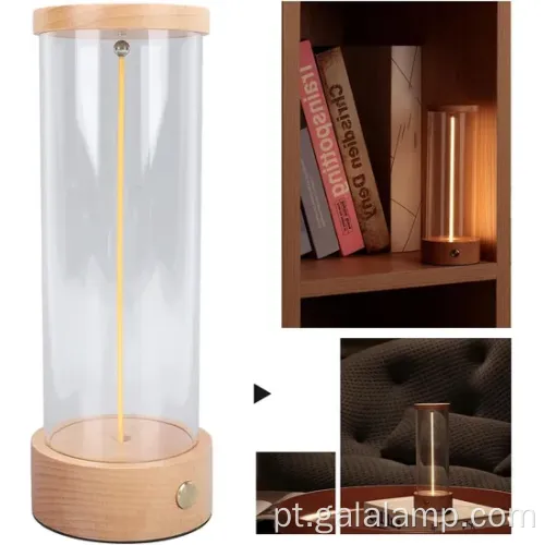 Luz noturna recarregável com iluminação ambiente magnética